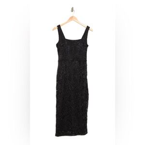 Sam Edelman Black Midi Lace Dress